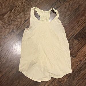 Light green lulu lemon tank top